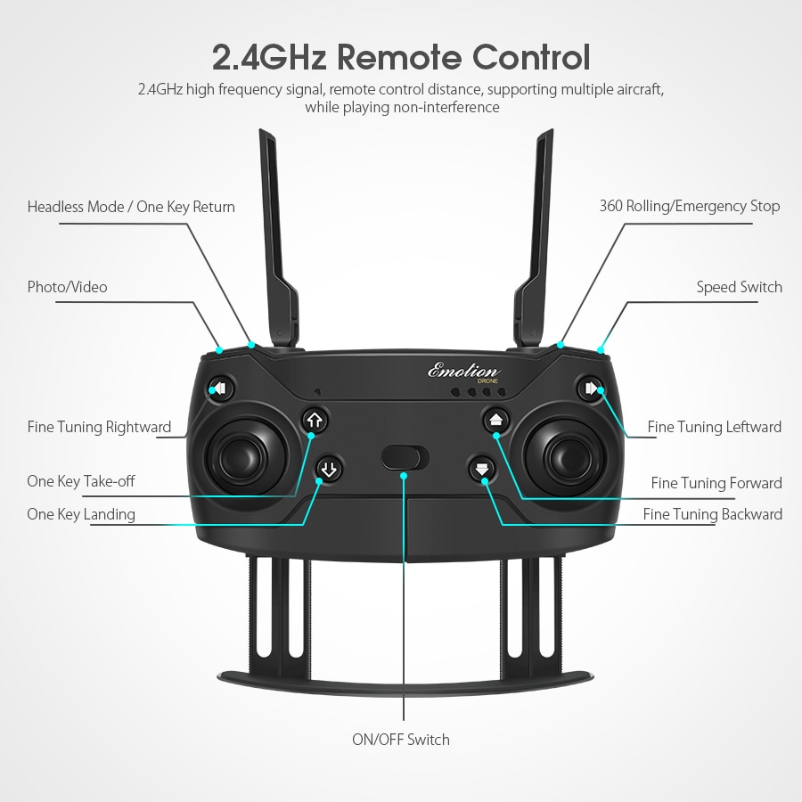 Foldable Design RC Quadcopter with Camera